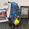 Backpack Men's Graffiti Backpack Senior High School Student Schoolbag