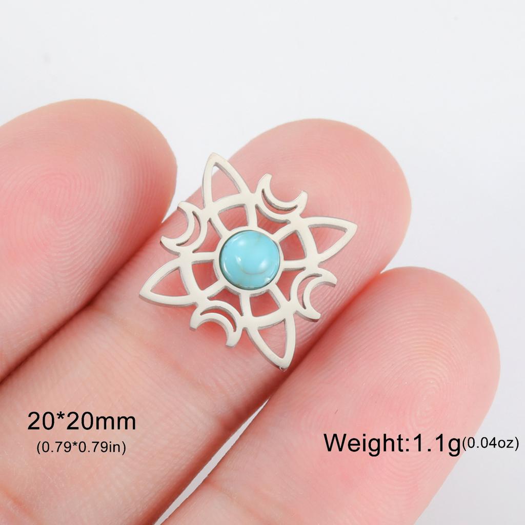 LIKGREAT 1Pcs Witch Celtics Knot Pendant Stainless Steel Wiccan Hanging Charm for Necklace Bracelet Earring Jewelry Making