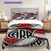 River Plate Logo Pattern Bedding Quilt Set Quilt Cover Pillowcase Home Decoration Birthday Gift (1 * Duvet Cover + 2 * Pillowcase, Without Core)