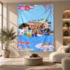 Decorative Tapestry,Toca Boca Printed Wall Art, Lightweight Wall Hanging For Bedroom Background
