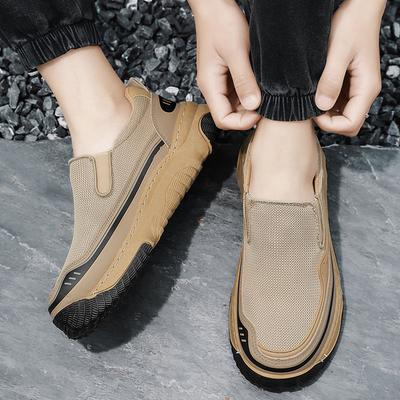 Herrenmode Bequeme Höhenerhöhung Slipper Vulkanisierte Schuhe Freizeitschuhe 2025 Sommer Mesh Atmungsaktiv Plateau-Sneakers
