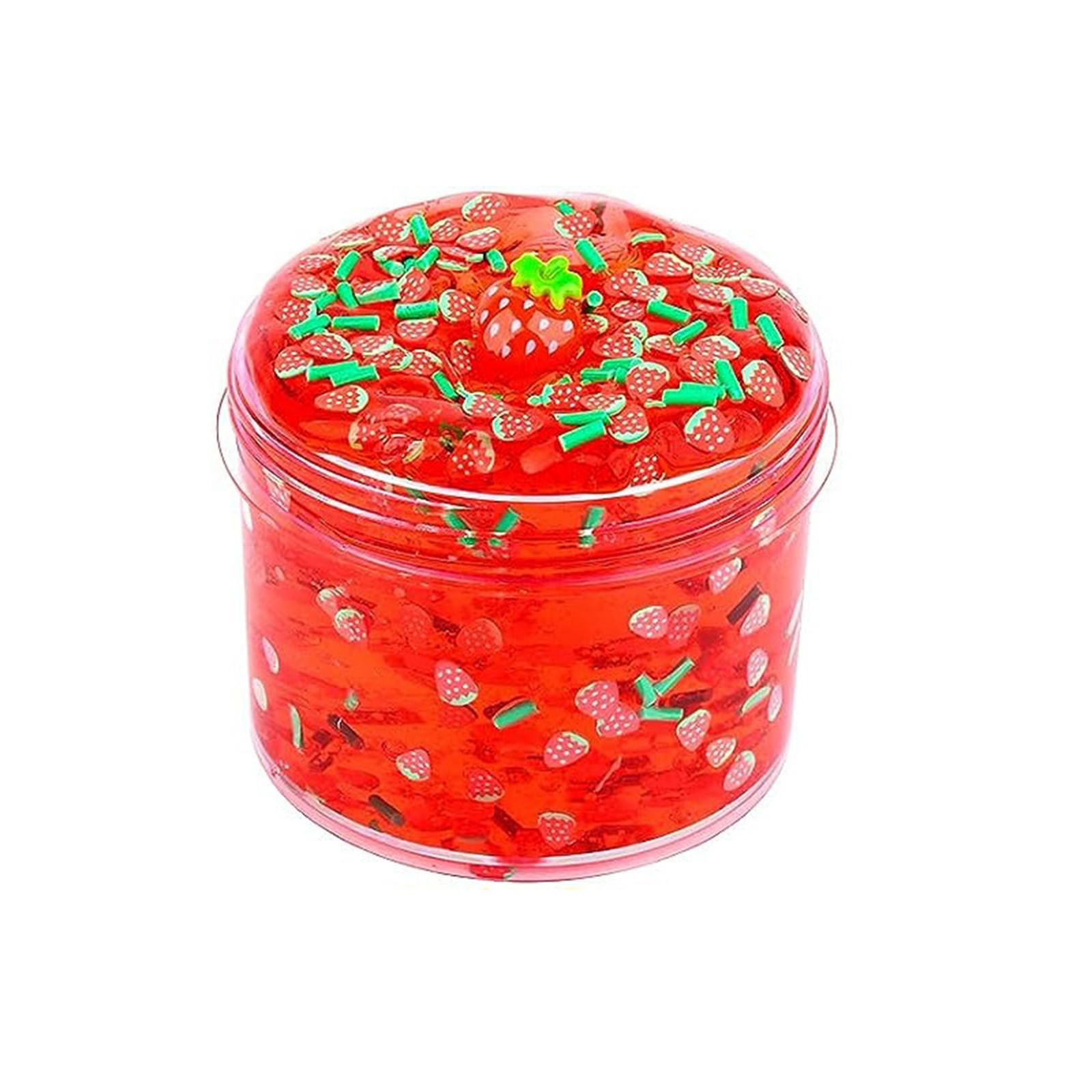 

9 наборов прозрачных кристальных слаймов, супермягкий глянцевый желеобразный хрустящий клей для слайма One Size красный