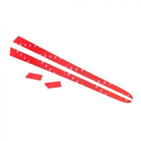 4Pcs Red Carbon Fiber Interior Front Door Panel Cover Trim For Porsche Cayenne