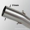 Aprilia RS457 Exhaust Pipe Modification: Stainless Steel 51MM Front Section