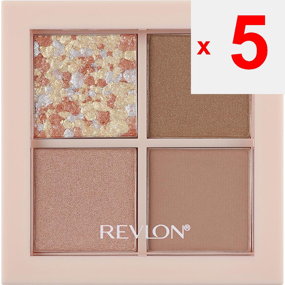 Revlon Dazzle Eyeshadow Quad 008 Eye Makeup Eye Color & Eye Shadow Use Your Brush or Tip To Draw a Line Along the Lash Line Using the Bottom Right of