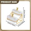 Fruit Basket Appetizer Platter 2 Tier Elegant Countertop Organizer Bowl Tiered Serving Tray
