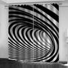 Curtains For Hall Or Living Room 3D Creative Black And White Art Window Curtains Kids Bedroom Decor Curtain Home Decor 2 Panels