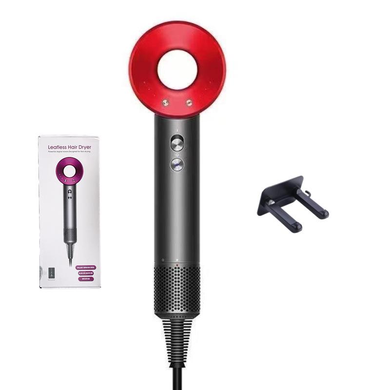 Silent Leafless High-Speed Hair Dryer with Negative Ion Technology - Hot and Cold Wind