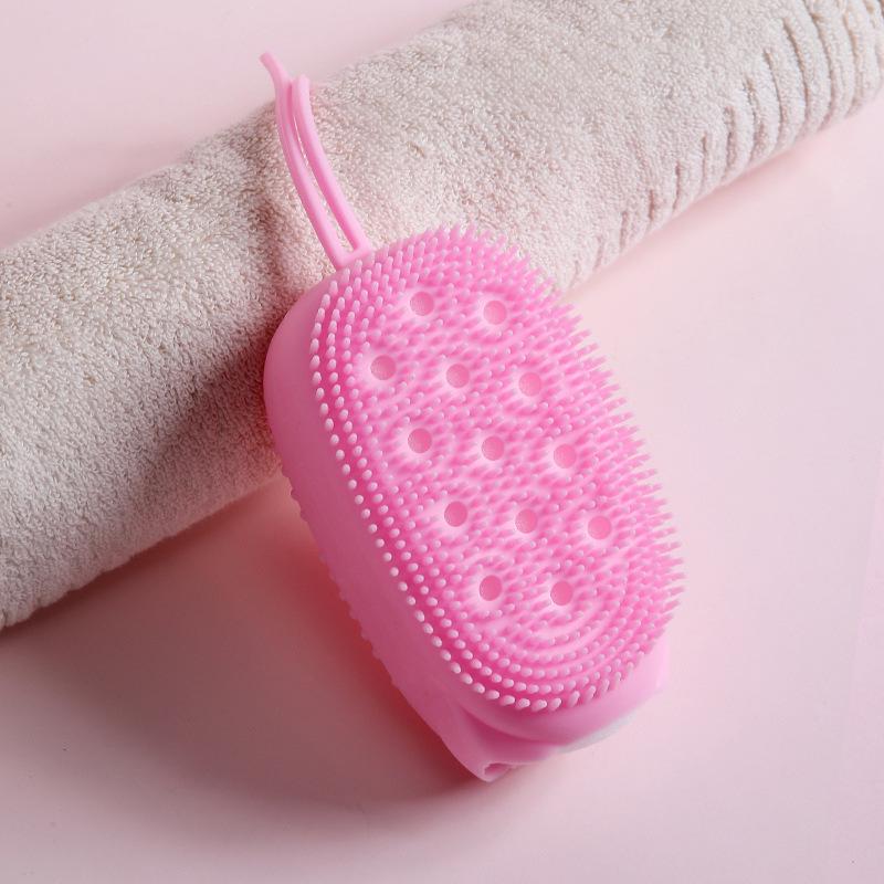 Dual-Sided Silicone Bubble Bath Brush & Back Scrubber