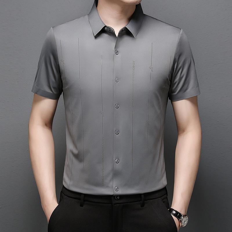 Summer Shirt Men s Trendy Short Sleeve Business Casual Fashion Trendy M