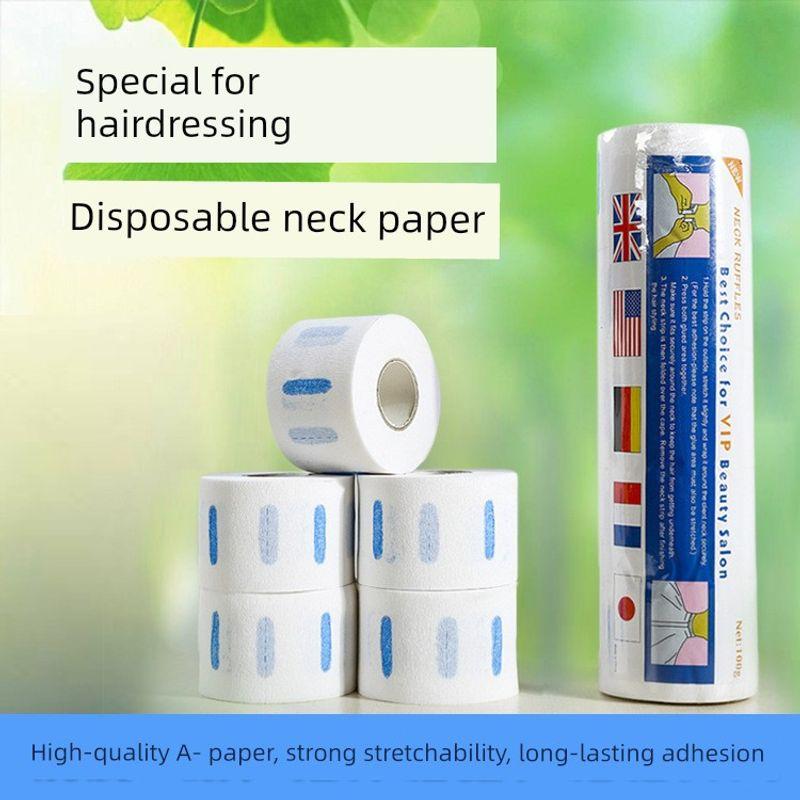 Hairdressing Supplies Disposable Hair Cutting Neck Paper Protection Cloth Neck Guard Paper Hair Salon Perm Dedicated Barber Shop Tools