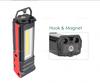USB Rechargeable Folding LED Work Light - Rotating COB Flashlight for Car Repair and Inspection