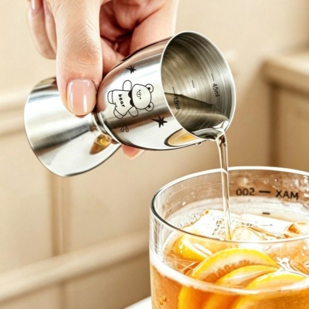 30/60ML Stainless Steel Jigger Accurate Bar Jigger Creative Measuring Cup Bar Tools