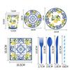 Cross-Border Blue & White Porcelain-Themed Disposable Party Set: Plates, Cups, Napkins for Birthday Decorations.