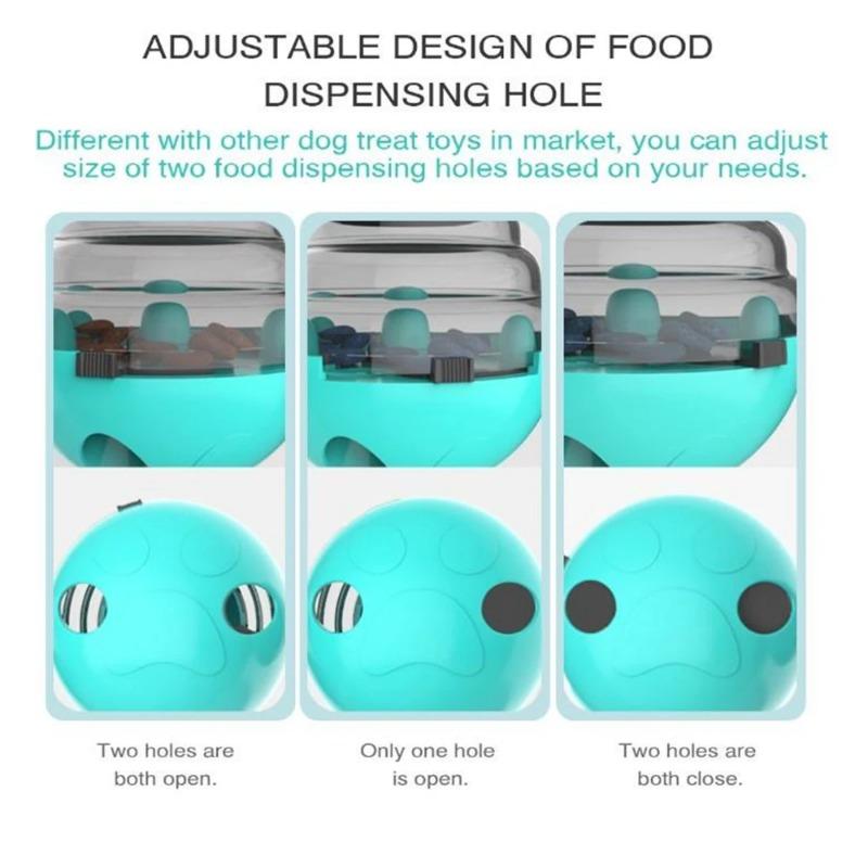 Dog Feeder Toys Tumbler Slow Food Dispenser Pet Feeder Dog Interactive Trainning Snack Storage Leakage Ball Toy