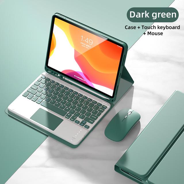 

iPad 10th Gen Magic Touch Bluetooth Keyboard Pro 11 Protective Leather Case for 10.2/10.9 inch Air 4/5/6. iPad Pro 11 2025 (M5)