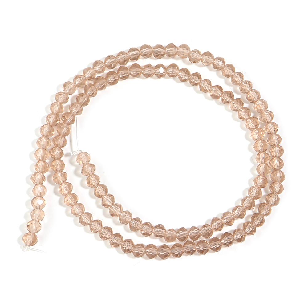 

Transparent Champagne Color Faceted Crystal Beads Glass Beads Loose Beads For Jewelry Making DIY Bracelets Necklace 3/4/6/8/10mm