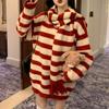 Korean Lazy Style Knit Cardigan for Women - Spring/Autumn 2025 Long Sleeve Loose Fashion with Big Buttons