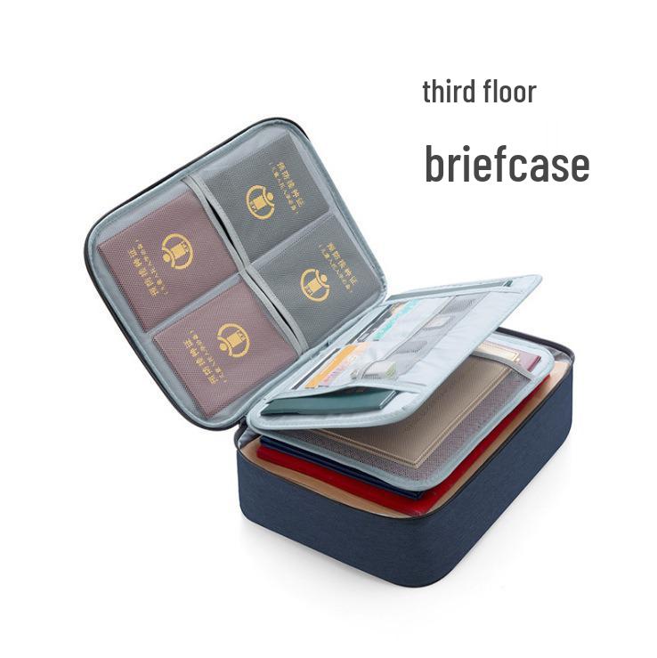 Multilayer Document Organizer Bag for Home: Household File, Birth Certificate Storage & Heavy Document Archive