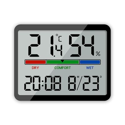 Temperature Humidity Meter Multi-function Magnetic Design Large Screen Electronic Alarm Clock