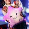 Twinkle Star Pillow Stuffed Star LED Light Up Cushion Glowing Star Throw Pillow Night Light Kids Sensory Plush Toy for Children
