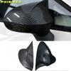 Carbon Fiber Style Black Rearview Side Mirror cover Caps For Seat Leon MK2 1P Ibiza MK4 6J 2008-2017 Replacement
