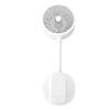 Magnetic Phone Clip Fan Portable USB Rechargeable Handheld Personal Fan with Cooling Pad Adjustable Gooseneck White