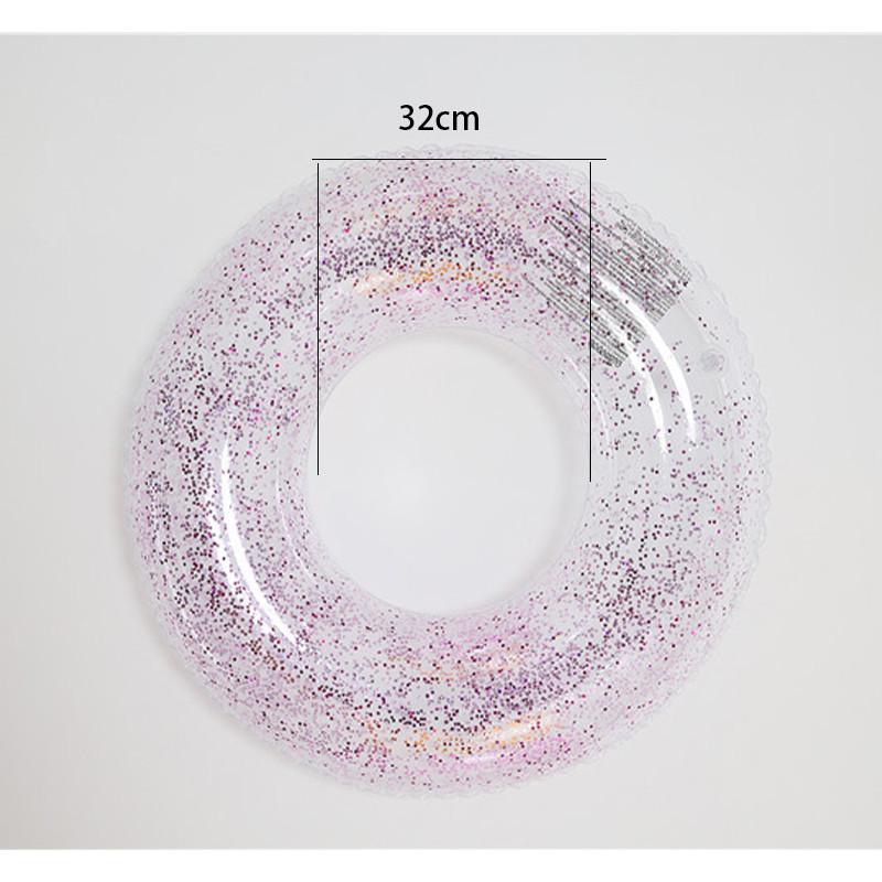 Adult Inflatable Glitter Swim Ring Children's Water Lifesaving Ring Armpit Float Ring
