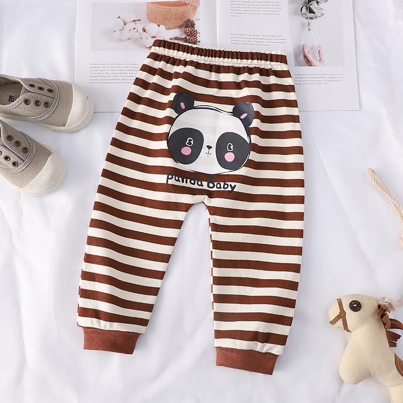 Kawaii Cartoon Gedruckt Baby Jungen Mädchen Lange Hosen Hohe Taille Casual Harem Hosen