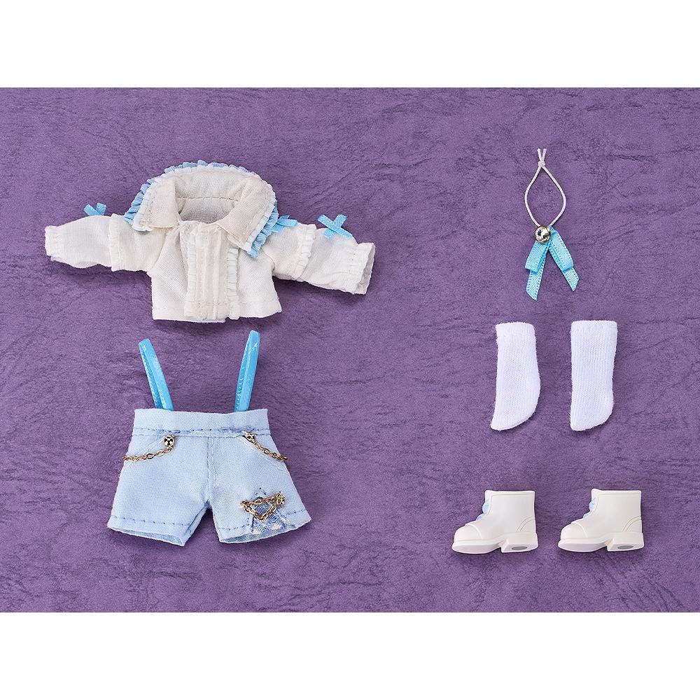 Nendoroid Nendoroid Doll Outfit Set  Suspender Shorts Set  White   Blue