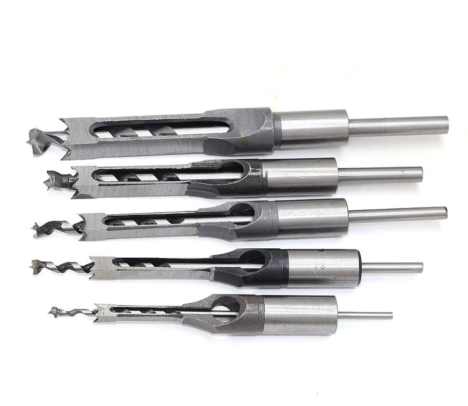 6.4/8/9.5/10/12.7/14/16mm HSS Square Hole Drill Bit Mortising Chisels Woodworking Tool