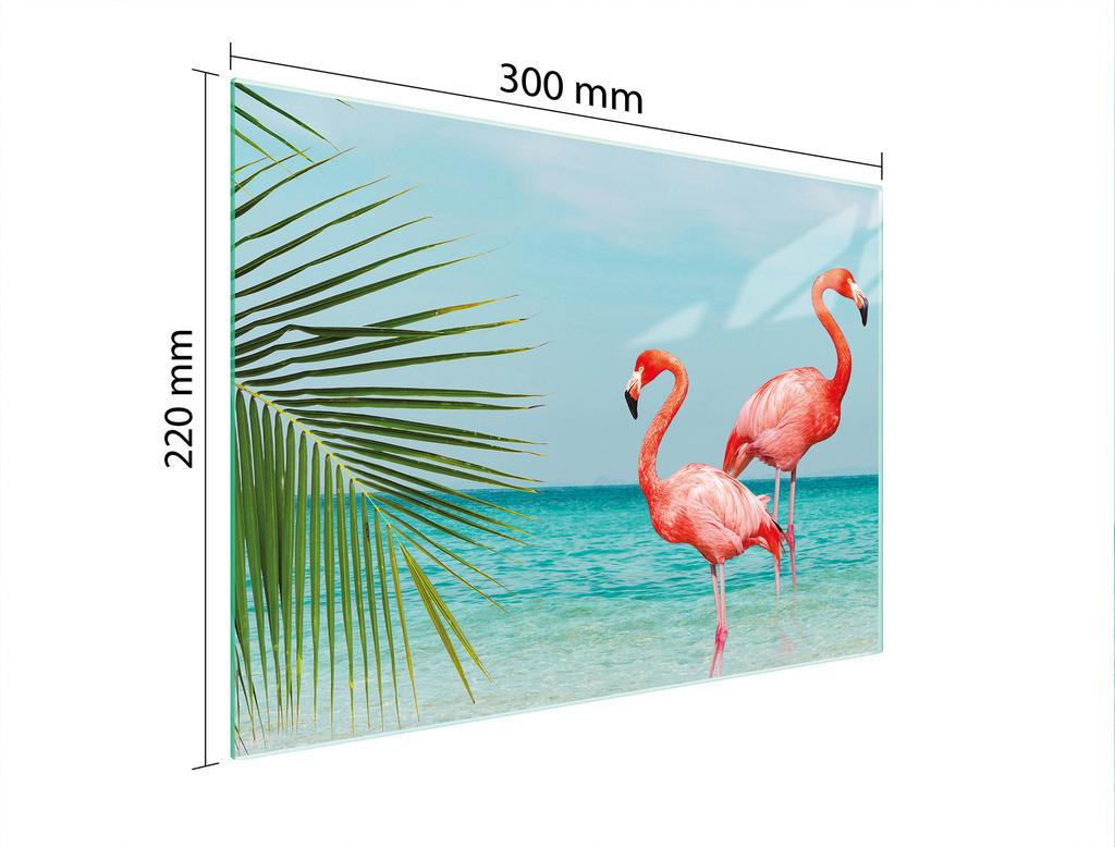 SZKLANA DESKA DO KROEJNIA 30x22 FLAMING