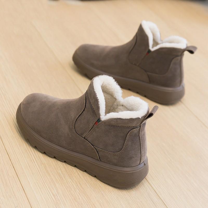 

2025 new snow boots women s winter warm cotton shoes women s snow cotton velvet shoes wear Northeast snow boots women 40 хаки