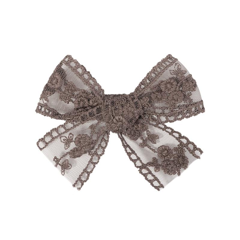 Cute Solid Lace Cutout Bowknot Hair Clips For Baby Girls Hairpin Barrettes Headwear Kids Hair Accessories