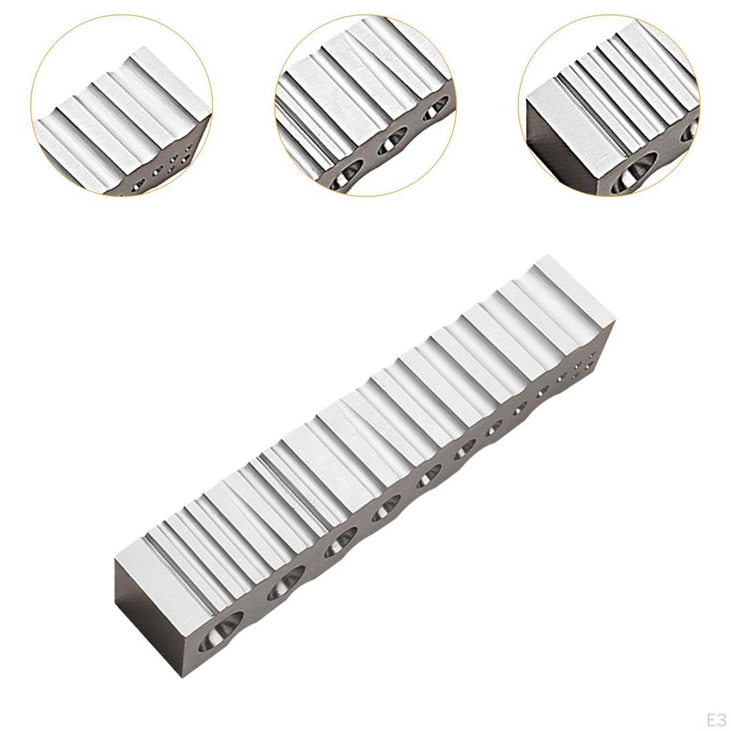 Die Block, Jewelry Making Multifunctional Half-round Metal Forming Block with Triangular