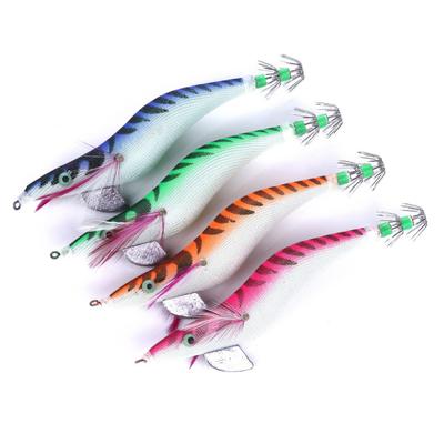 Luminous Wood Shrimp Lure Bait13.5CM 19GBoxed Octopus Bionic Squid Hook Fishing Gear for Bass and Pike Specialized for Killing
