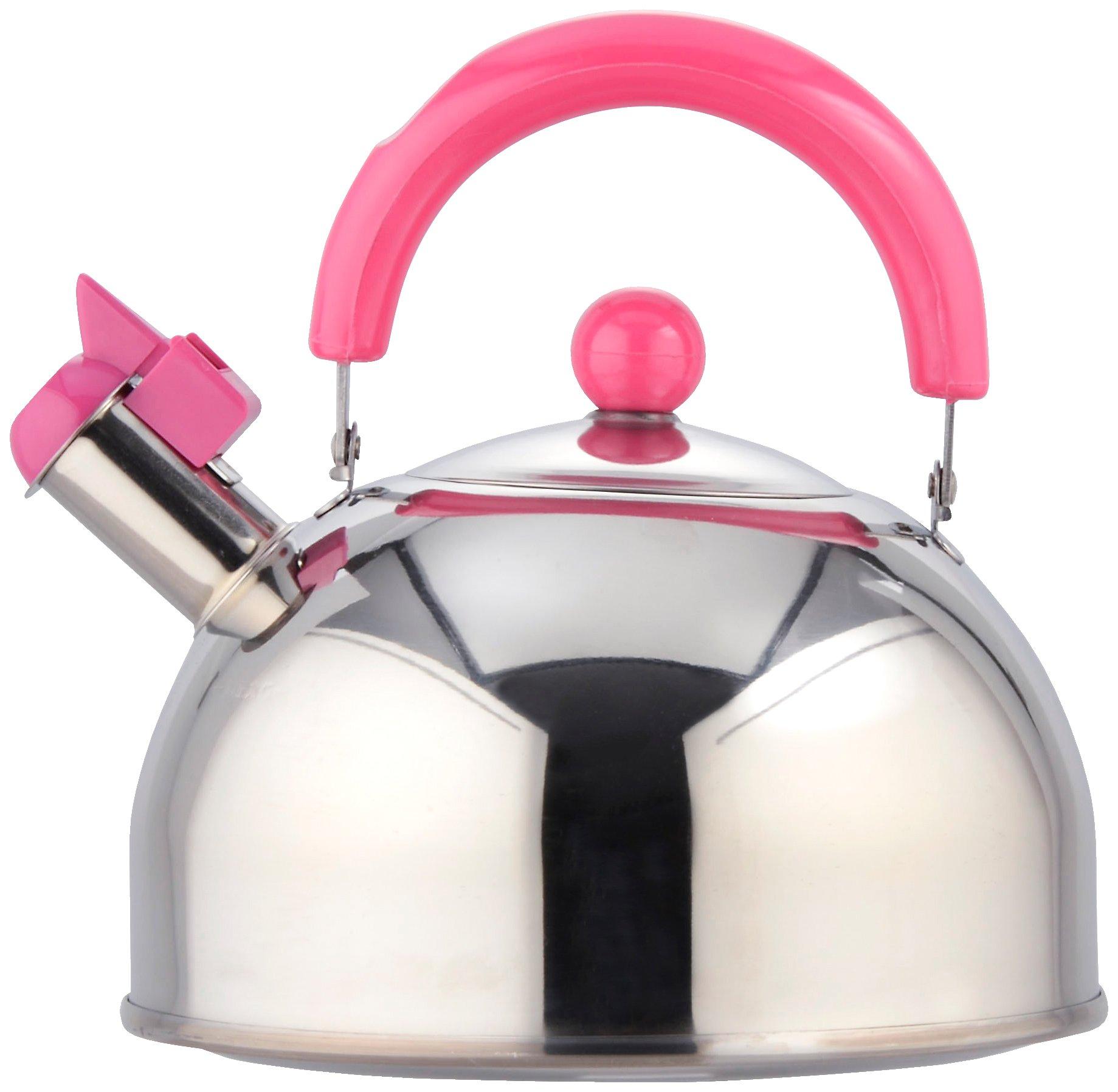 

Wahei Freiz Candyal Hot Water Kettle, 2.5L, Pink, Whistling Type, Induction Compatible, CR-5286