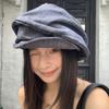 Japanese Denim Beret Cloth Pleated Painter Hat Vintage Octagonal Cap  Outdoor