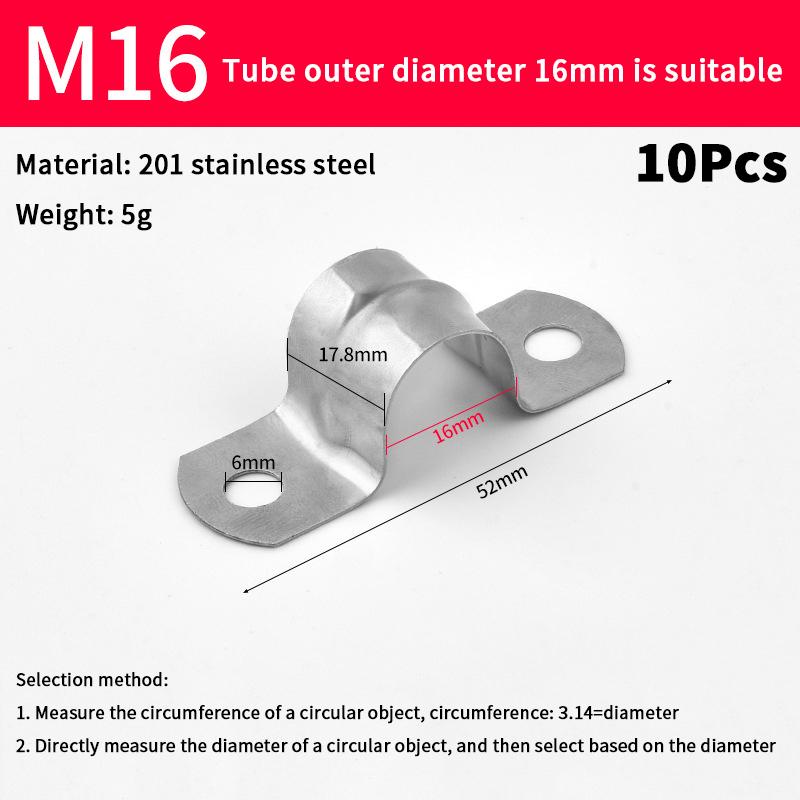 Morsetto a U in Acciaio Inossidabile con Sella Metallica Morsetto per Tubo Tubo Morsetto a U per Conduit Applicazioni Heavy Duty