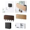 Stylish Entryway Mail and Key Holder with Double Rack and Hooks for Home Organizing Coats and Dog Leashes Daily Use