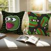 Funny PPepe The Frog   Personalized Pillow Cover Kids Bedroom Wild Party Decor Pillowcase kid Birthday shower Gift