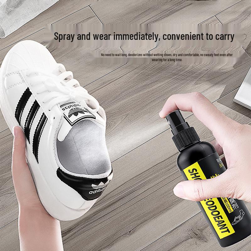 Qiao Dai Mei Shoe Deodorant & Sterilizer Spray with Anti-Odor Deodorizer Ball for Shoes, Socks, and Cabinets