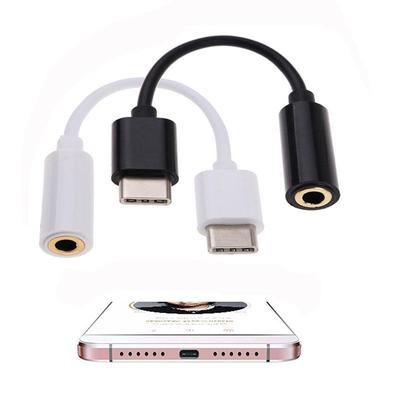 Microphone Earphone Male To Female USB 3.1 Cable Cord Type-C To 3.5mm Audio Adapter AUX Jack