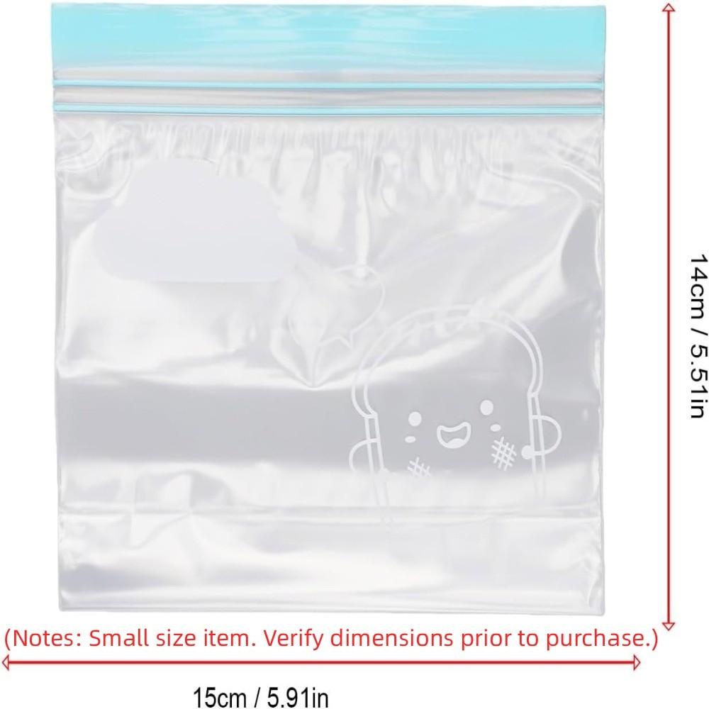 30PCS PE Reusable Freezer Bags Triple Seal Plastic Organization Bags Zipper Seal Bags For Leftovers