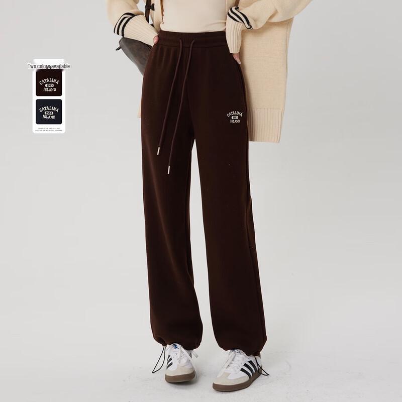 

UNIFREE Plush Thickened Cuffed Wide-Leg Sweatpants M