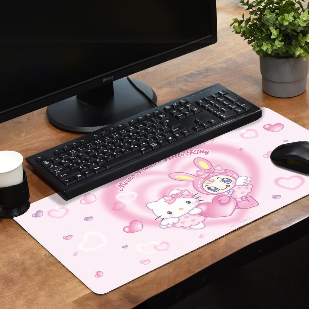 Gourmandise Mezzo Piano X Hello Kitty Desk Mat Angel SANCL-04A