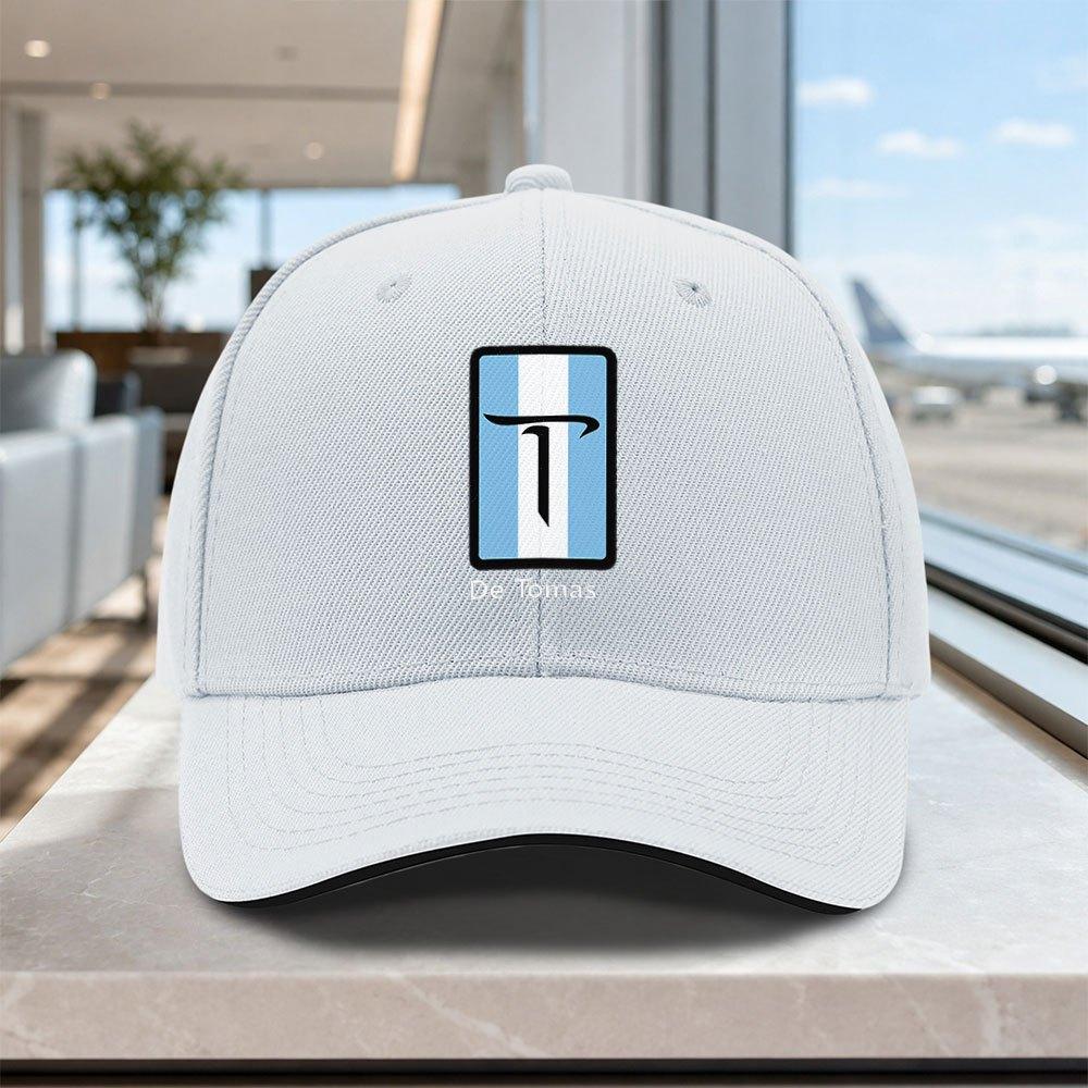 De Tomaso Logo Adjustable Sandwich Cap  Lightweight Unisex Printed Hat