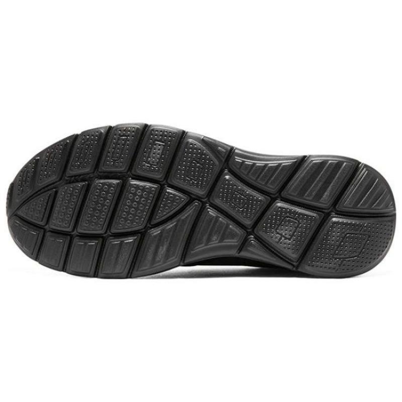 Skechers Equalizer 5.0 Men Mesh Leather Solid Color Light Low Top Casual Shoes Black 232515-BBK