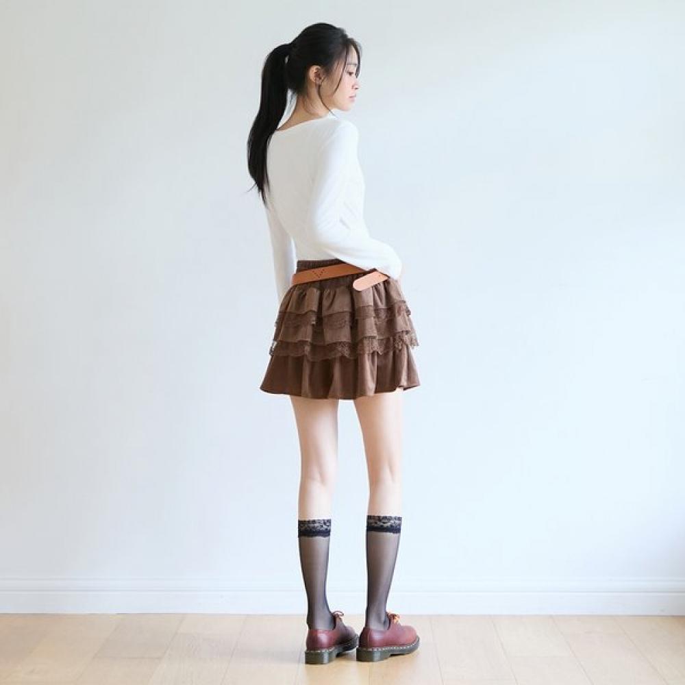 Gnarly Ruffle Lace Skirt Es3osk02
