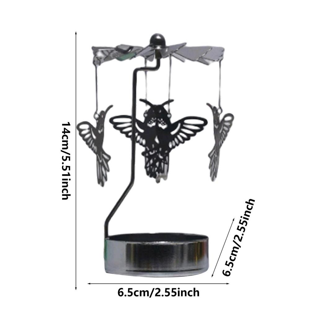 Drehbares Kerzenständer-Tablett Thermisches Rundes Tablett Drehbarer Kerzenständer Duftkerze Romantische Drehlaterne Tischdekoration